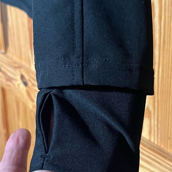 Rare Style MPG Active Black Collared V-Neck Zip Up Workout Jacket Pockets - Picture 7 of 16